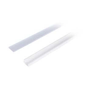  canaleta blanca con tapa transparente de pvc auto extinguible ideal para colocar iluminación tipo led sin división 20 x 10 mm 