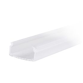  canaleta blanca con tapa transparente de pvc auto extinguible ideal para colocar iluminación tipo led sin división 20 x 10 mm 