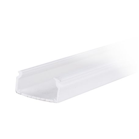  Canaleta Blanca Con Tapa Transparente De Pvc Auto Extinguible Ideal Para Colocar Iluminación Tipo Led Sin División 20 X 10 Mm T