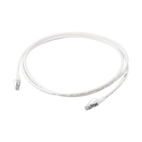 patch cord skinny cat6a blindado sftp 7ft diámetro reducido 28 awg color blanco158065