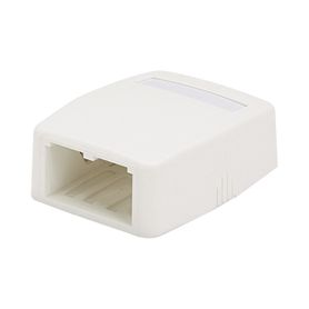 caja de montaje en superficie para 2 módulos minicom color blanco mate