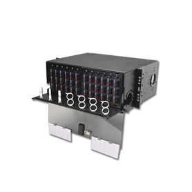 panel de conexión de fibra óptica ric3 para rack de 19in acepta 12 placas quick pack hasta 288 fibras 4 ur