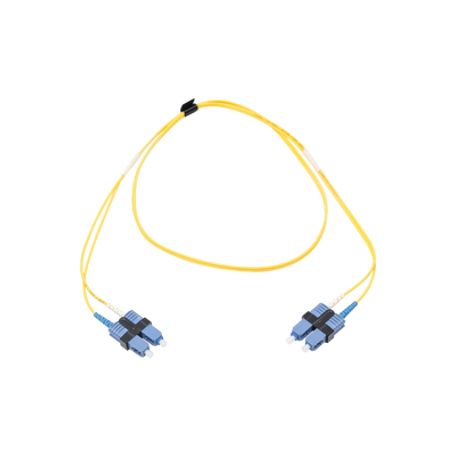 jumper de fibra óptica monomodo os2 xglo scupcscupc duplex ofnr color amarillo 1 metro