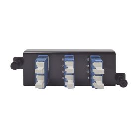 placa acopladora de fibra óptica plug and play con 6 conectores lc duplex 12 fibras para fibra monomodo azul163255