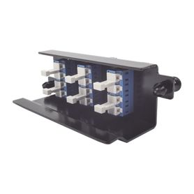 placa acopladora de fibra óptica plug and play con 6 conectores lc duplex 12 fibras para fibra monomodo azul163255