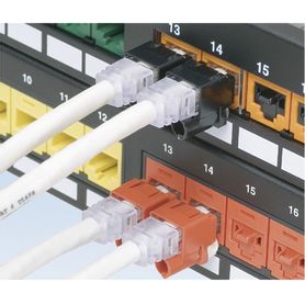 kit de 10 dispositivos para impedir desconexión de plug rj45 color rojo incluye herramienta para instalarretirar 141285
