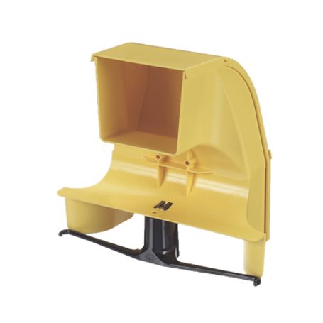 bajada para canaleta fiberrunner™ uso con medidas 4x4 6x4 12x4 o 24x12 con reducción a 4x4 color amarillo185249