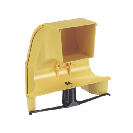 Bajada Para Canaleta Fiberrunner™ Uso Con Medidas 4x4 6x4 12x4 O 24x12 Con Reducción A 4x4 Color Amarillo