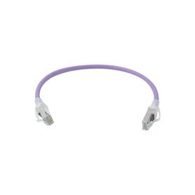 patch cord zmax cat6a sftp cmls0h 1ft color violeta versión bulk sin empaque individual