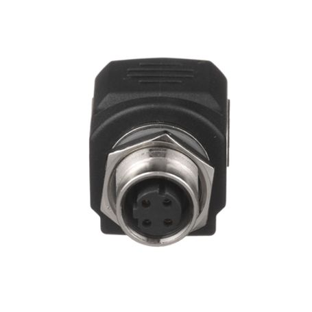Adaptador Industrialnet™ De M12 Dcode A Rj45 Para Uso En Redes Industriales Protección Ip20 En Rj45 E Ip68 En M12 Color Negro