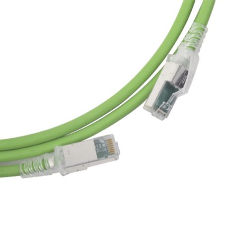 Patch Cord Zmax Cat6a S/ftp Cm/ls0h 3ft Color Verde Versión Bulk (sin Empaque Individual)