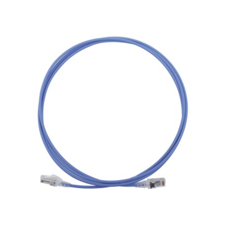 patch cord mc6 modular cat6 utp cmls0h 7ft color azul diámetro reducido 28awg89923