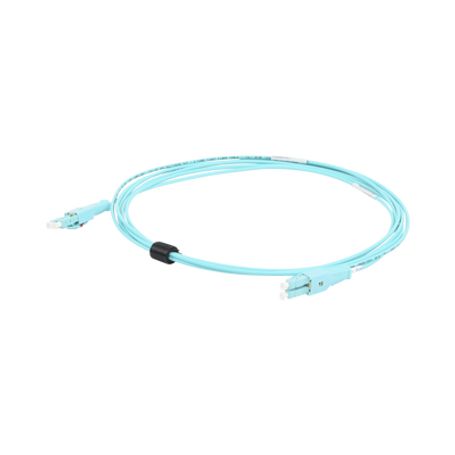 jumper de fibra óptica bladepatch lclc duplex multimodo 50125 om4 ofnr color aqua 3 metros203583