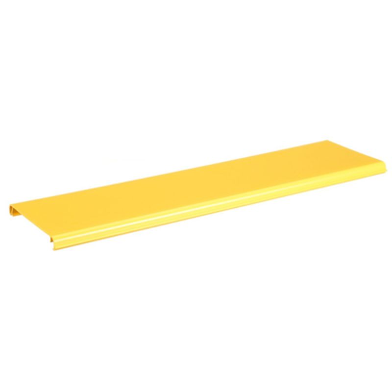 Tapa Con Bisagra A Presión Para Canaleta Fiberrunner™ Fr6x4yl6 De Pvc Rigido Color Amarillo 1.8 M De Largo