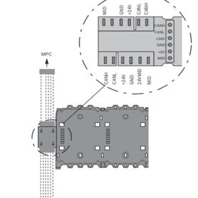 bosch fprs0002c  rail de central corto para panel fpa50006445