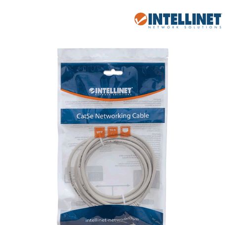 Intellinet 340373  Cable Patch / Cat 6 / 1.0 Metro ( 3.0f) / Utp Gris / Patch Cord