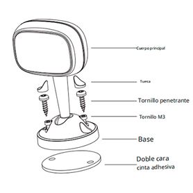 dahua dhidaecdm5110cyn  cámara para monitoreo de conductor lente de 4mm ir de 3 mts para dvr movil analitico dsm detecta cansan