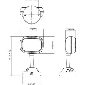 dahua dhidaecdm5110cyn  cámara para monitoreo de conductor lente de 4mm ir de 3 mts para dvr movil analitico dsm detecta cansan