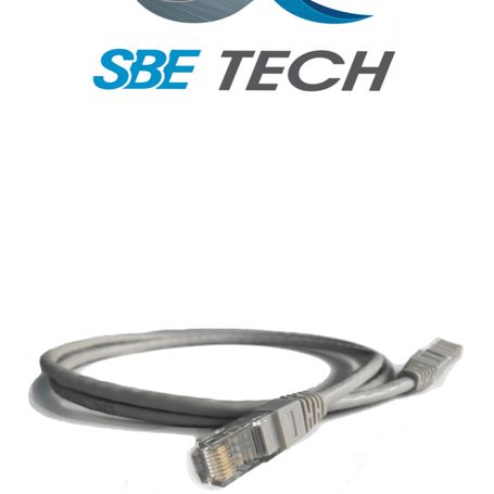 Sbetech  Pcc6u0.3mgy  Pathcord Cat6 De 0.3m / Color Gris / 8 Hilos / Iso 11801 / Clase E