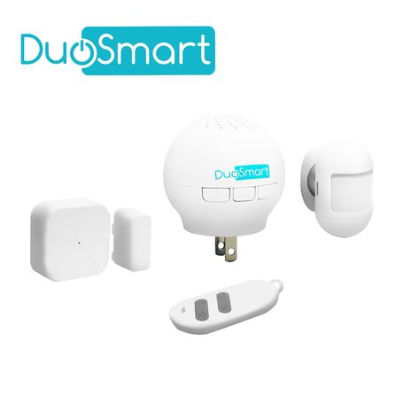 Kit Alarma Inalambrica Duosmart C20 Comunicacion Dual Wifi 2.4 Ghz Rf 433.92 Incluye 1 Panel 1 Pir 1 Magneto 1 Llavero Compatibl