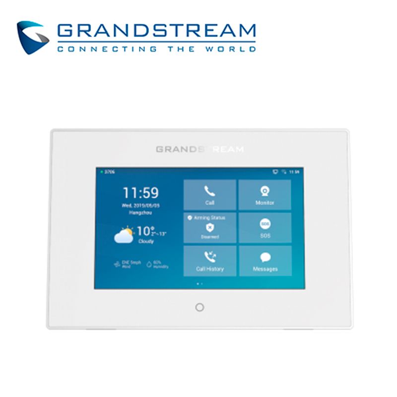 Pantalla Táctil 7 Pulgadas Grandstream Gsc3570 Audio Dos Vias Poe Wifi Sip