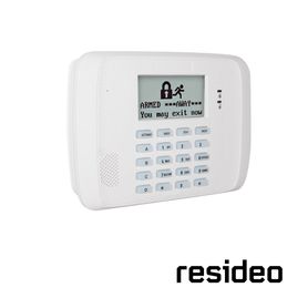 teclado alfanumérico resideo 6162rf con receptor inalámbrico de alta rf y módulo transmisor 5800 zonas ilimitadas  alcance de 6