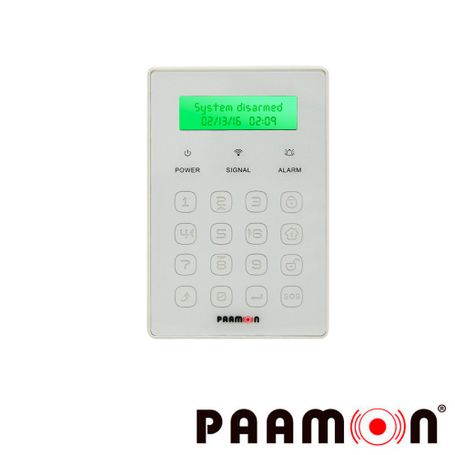 Teclado Touch Inalambrico Paamon Pmwkeyb3 Frecuencia 433mhz/ Función De Armado/ Desarmado/ Armado Perimetral Y Sos/ Uso En Inter