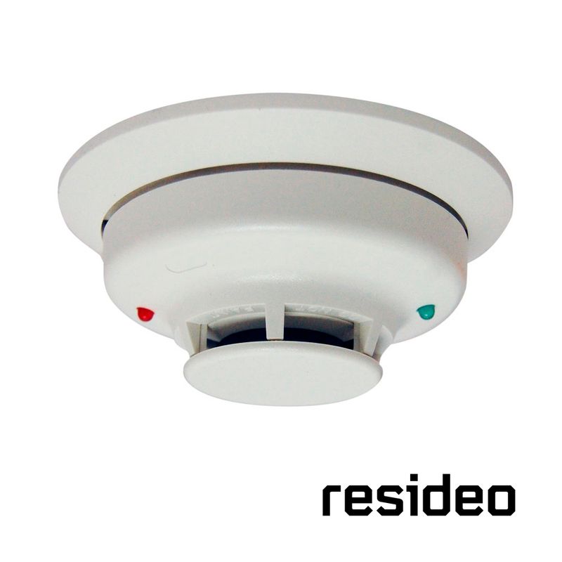 Detector Fotoeléctrico De Humo Resideo 5193sd Alambrico/ Vplex/ Incluye Led Indicador/ Compatible Con Paneles Vistafbpt Y Vista3