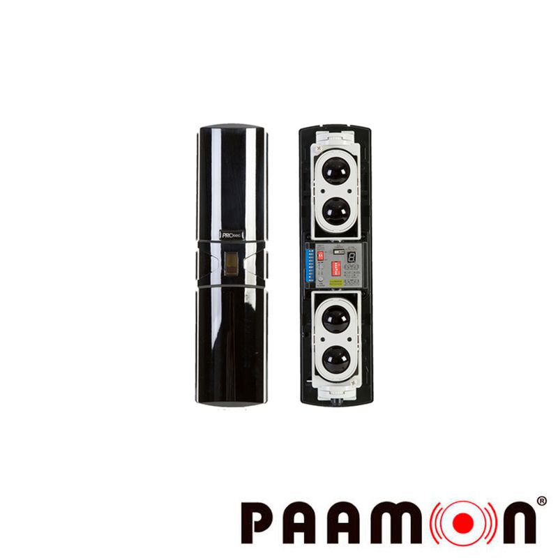 Sensor Fotoelectrico De 4 Rayos De Luz Paamon Pmbeam250 Distancia De 250 Metros En Exteriores Salida De Alarma No Y Nc Compatibl