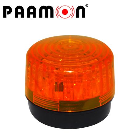 estrobo color ambar paamon pamled3 ultra potente con leds individuales alámbrico material abs de alto impacto destello 90xmin  
