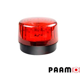 estrobo color rojo paamon pamled2 ultra potente con leds individuales alámbrico material abs de alto impacto destello 90xmin  u