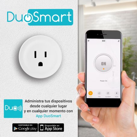 Contacto Electrico De Sobreponer Wifi Duosmart B30 Funcion On/off Wifi 2.4 Ghz Compatible Con App Duosmart Con Función Con Consu