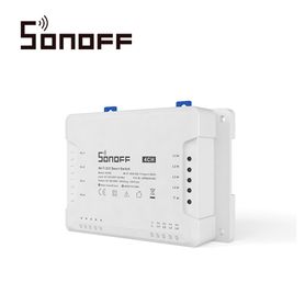 interruptor inteligente con 4 relevadores ncno sonoff 4ch pro r3 wifi 24 ghz hasta 10amp por canal 40 amp totales para solucion