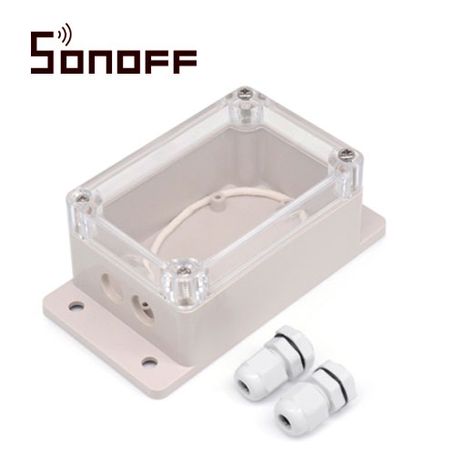 carcaza ip66 impermeable compatible con equipos sonoff basic sonoff rf y b10 duosmart