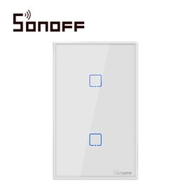 apagador de pared touch onoff sonoff t2us2c smart inalambrico wifi para solucion de smart home con temporizador para ios y andr