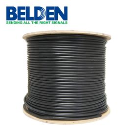 cable rg8 belden 8214 0101000 condcutor flexible de cobre negro 305 mto