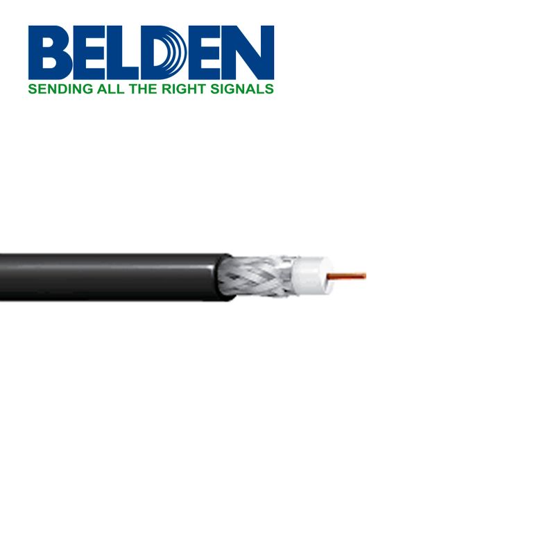 Cable Coaxial Belden 1694a 0101000 Rg6 Para Sdihd Negro 305 Mtr