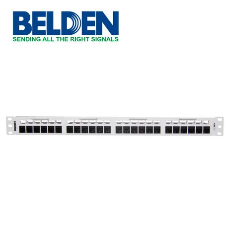 patch panel revconnect cat6 belden rv6ppf1u24wh 24 puertos rj45 precargado color blanco 1 unidad de rack herramienta compatible