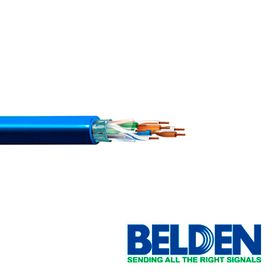 cable ftp cat5e belden 1212f 006a1000 forro pvc azul cmr 4 pares 350mhz calibre 24 awg 100 cobre uso interior ideal para instal