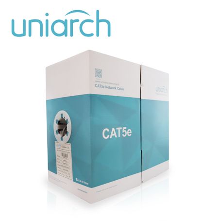 Cable Utp Cat5e Unv Cab5eb Forro Pvc Gris 4 Pares Calibre 24 Awg 100 Cobre Uso Interior Especial Para Instalaciones Seguridad Cc