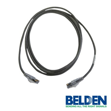 patch cord utp cat6a belden cad1108007 forro pvc gris cmrriser 4 pares calibre conductor 28 awg diámetro reducido cobre estanad