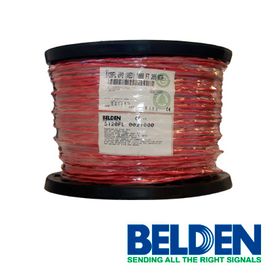 cable de alarma contra incendios belden 5120fl 0021000 forro pvc rojo cmr riserfplr 2c14awg 2 conductores calibre 14 awg solido