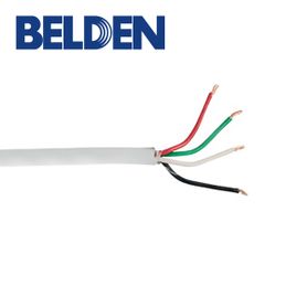 cable audio comercial y seguridad belden 1325r 0091000 forro pvc blanco cmr riser 4c22awg 4 conductores calibre 22 awg multifil