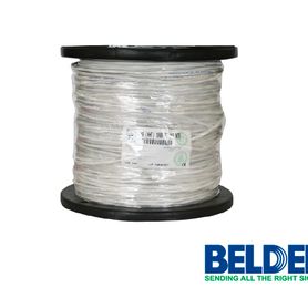 cable de audio comercial y de seguridad belden 5200fe 009100 forro pvc blanco cmr riser 2c16awg 2 conductores calibre 16 awg mu