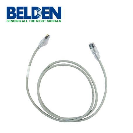 patch cord utp cat6a belden cad1108004 forro pvc gris cmrriser 4 pares calibre conductor 28 awg diámetro reducido cobre estanad