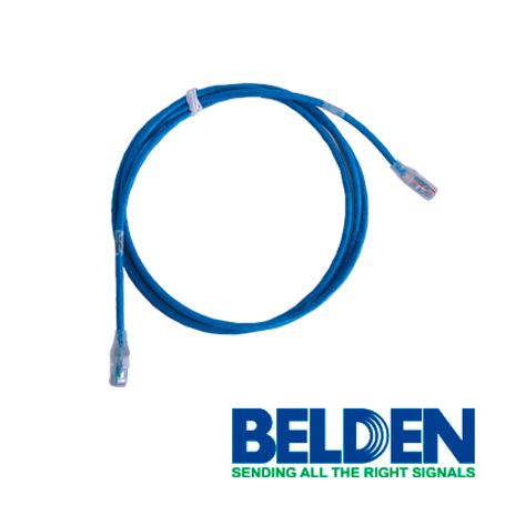 patchcord utp cat6a belden ca21106010 forro pvc azul cmrriser 4 pares calibre conductor 24 awg 100 cobre uso interior partes re