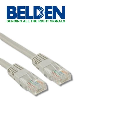 patchcord utp cat5e belden c501108007 forro pvc gris cmrriser 4 pares calibre conductor 24 awg 100 cobre uso interior partes re