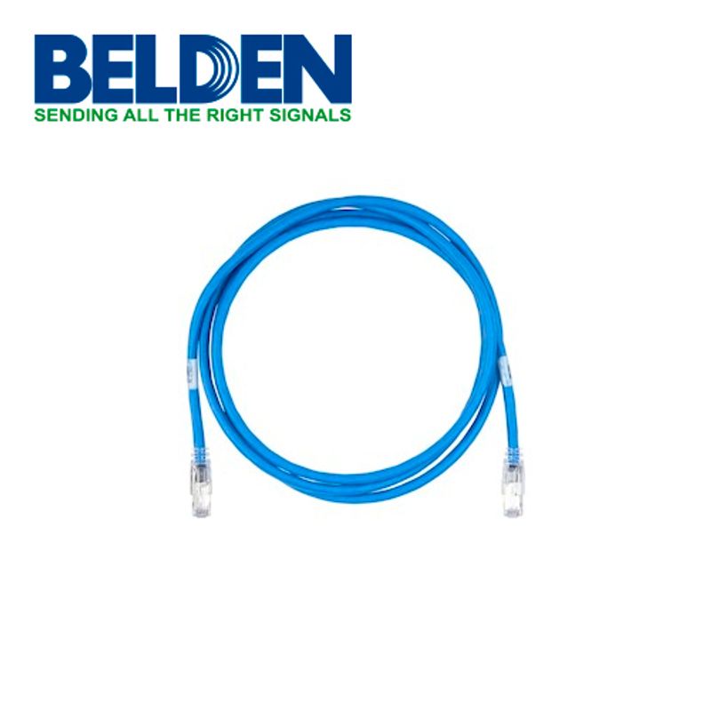 Patchcord Ftp Cat6a Blindado Belden Caf1106007 Forro Pvc Azul Cmrriser 4 Pares Calibre Conductor 24 Awg 100 Cobre Uso Interior P