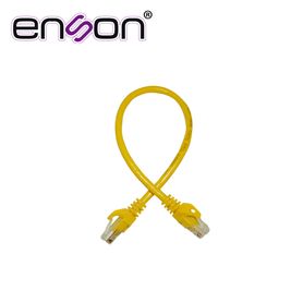 patchcord utp enson p6003y serie pro 100ii 100 cobre color amarillo 30cm para mejor identificacion de soluciones en racks y gab