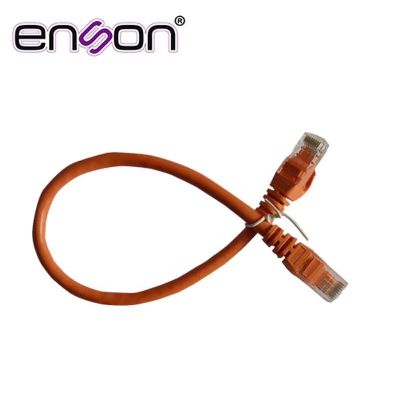 Patchcord Utp Enson P6003o Serie Pro 100ii 100 Cobre Color Naranja 30cm Para Mejor Identificacion De Soluciones En Racks Y Gabin